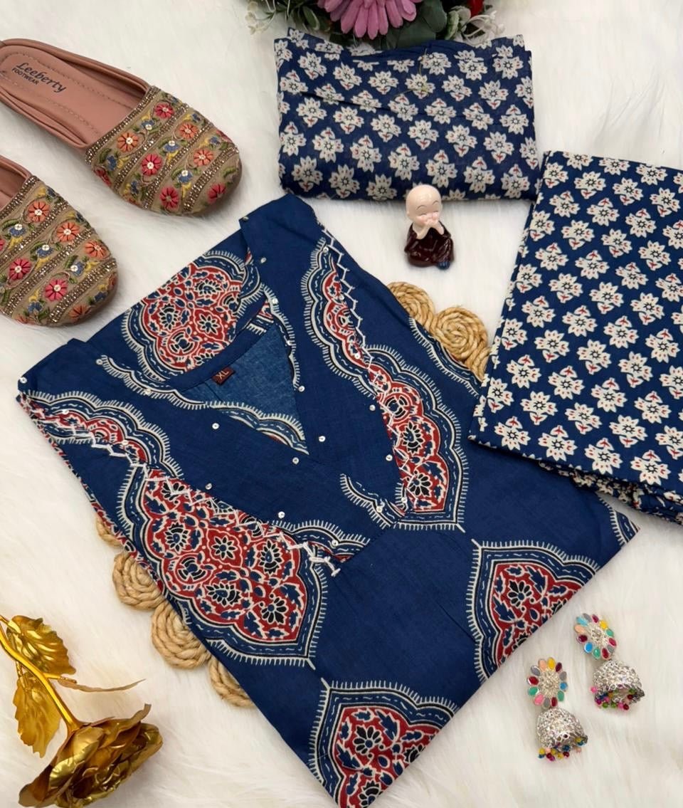VASTRA COLLECTION readymade kurta pant with dupatta, elegant traditional Indian outfit in vibrant fabric and intricate design.