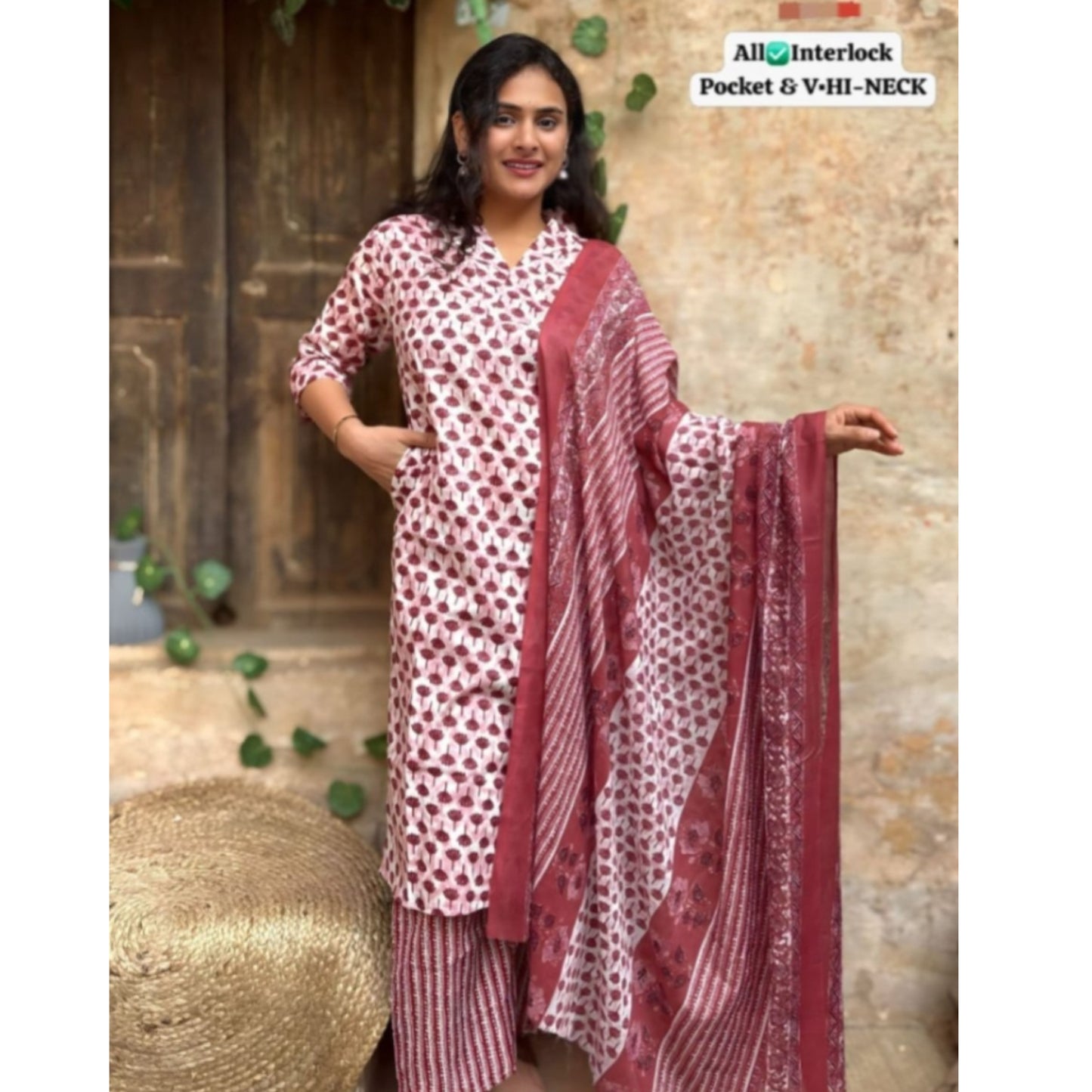 Readymade Kurta Pant Dupatta -DESIGN 175