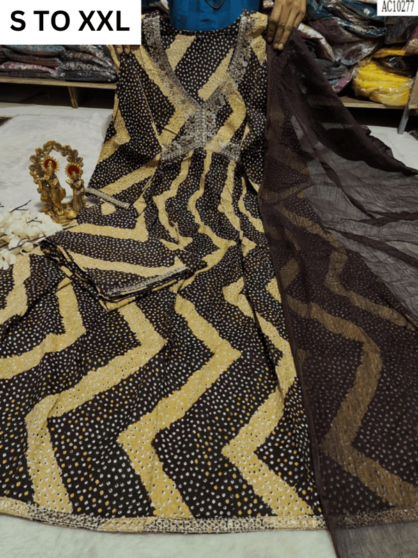 HEAVY ALIACUT KURTA PANT DUPATTA S TO XXL - DESIGN 60 - VASTRA COLLECTIONVASTRA COLLECTION