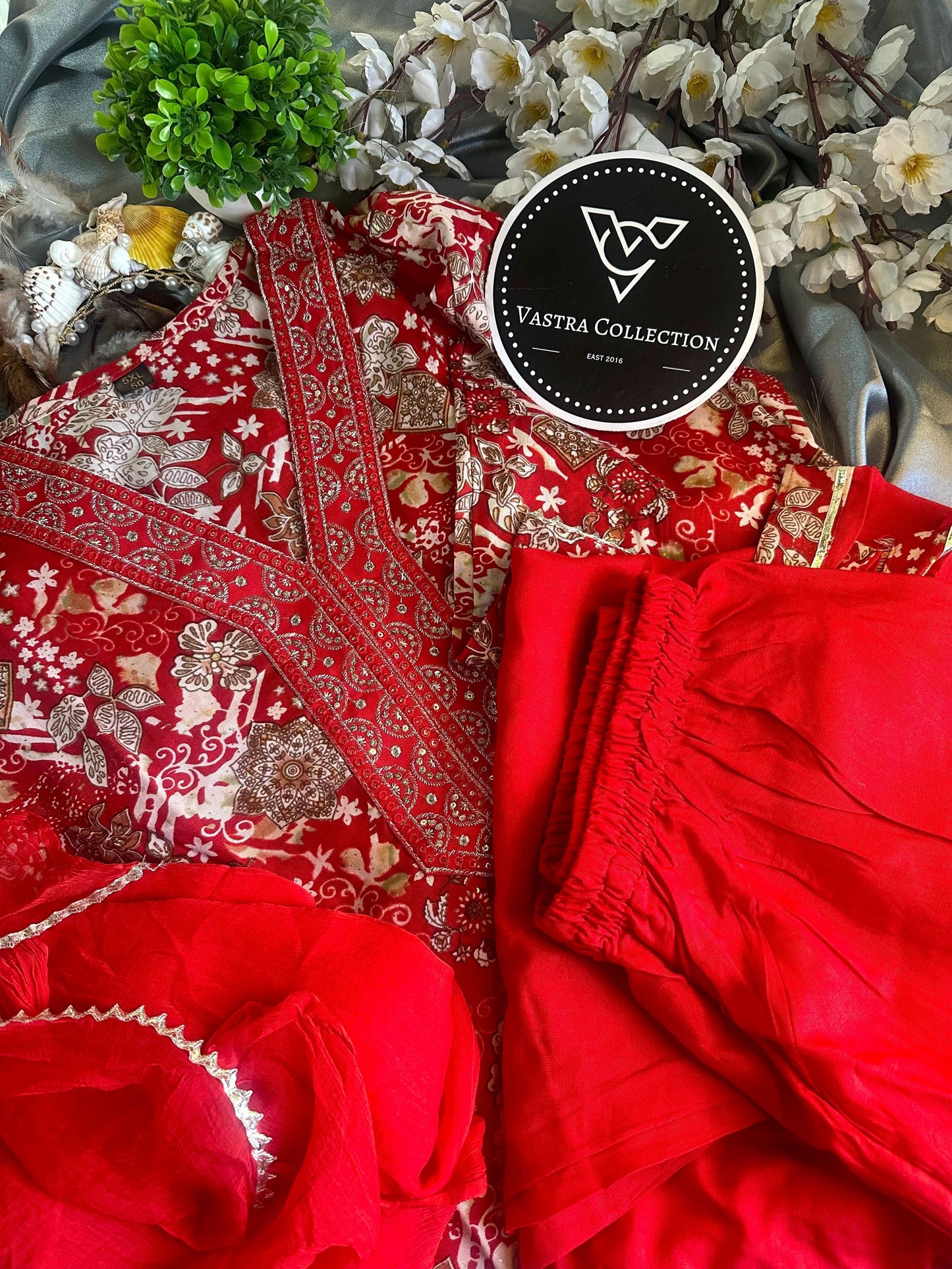 Heavy Kurta Pant Dupatta S to 10xl available ~Heavy muslin soft cotton - VASTRA COLLECTION