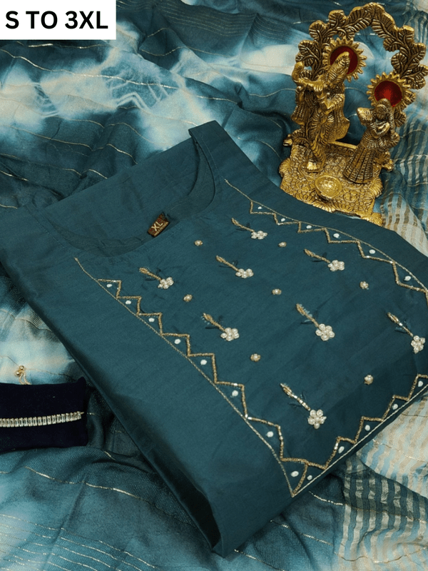 Heavy muslin cotton soft kurta with matching dupatta, available in S to 3XL, from VASTRA COLLECTION, featuring elegant design 20.