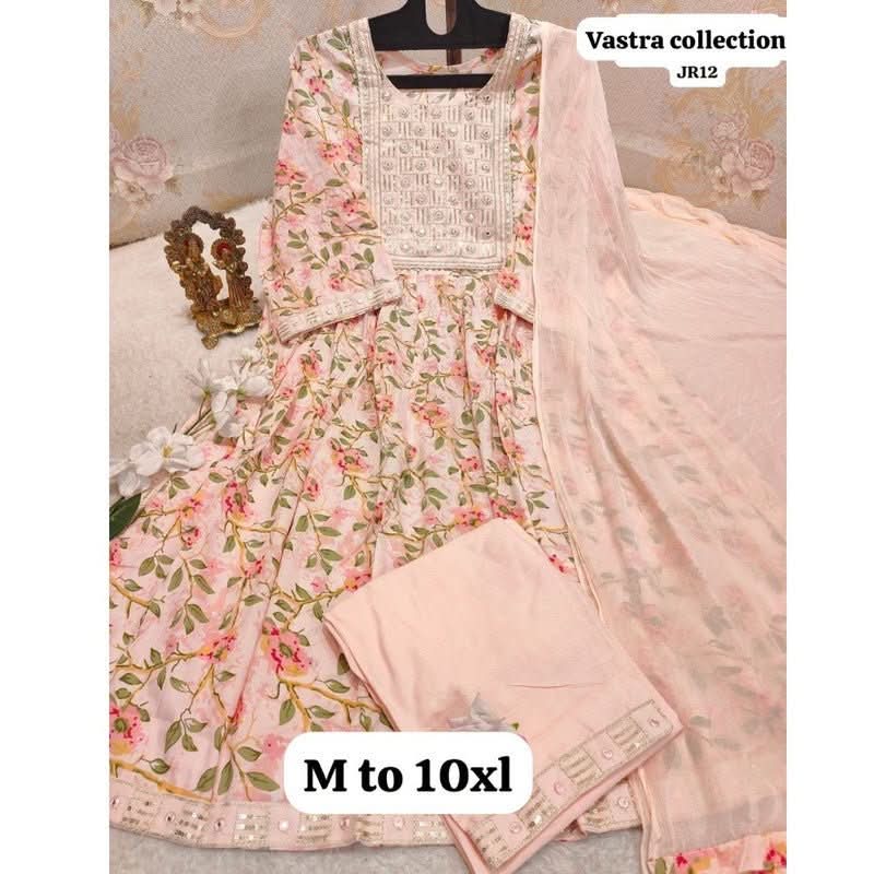 HEAVY NAIRACUT KURTA PANT DUPATTA S TO 10XL - DESIGN 1 - VASTRA COLLECTION