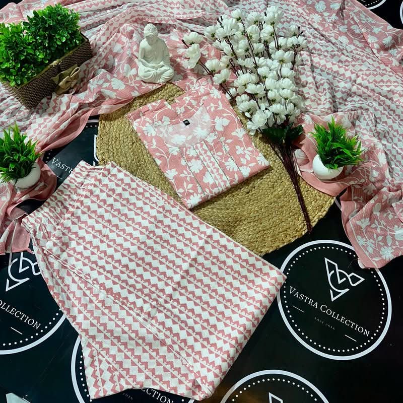 Readymade Kurta Pant Dupatta - DESIGN 1 - VASTRA COLLECTION