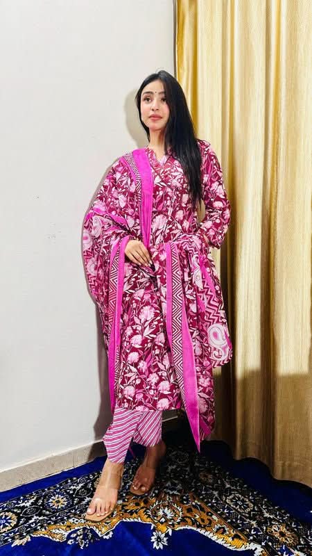 VASTRA COLLECTION readymade kurta, matching pant, and dupatta in traditional design 119, with intricate embroidery and vibrant fabric.
