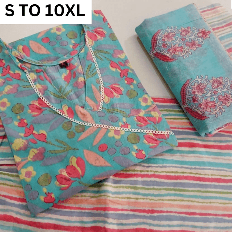 Readymade Kurta, Pant, and Dupatta set in vibrant design 141 by VASTRA COLLECTION, showcasing traditional Indian attire.