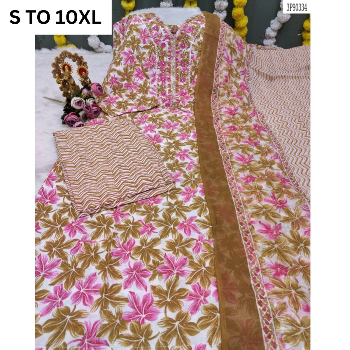 VASTRA COLLECTION readymade Kurta with matching pants and dupatta in Design 169, featuring traditional embroidery and vibrant fabric.
