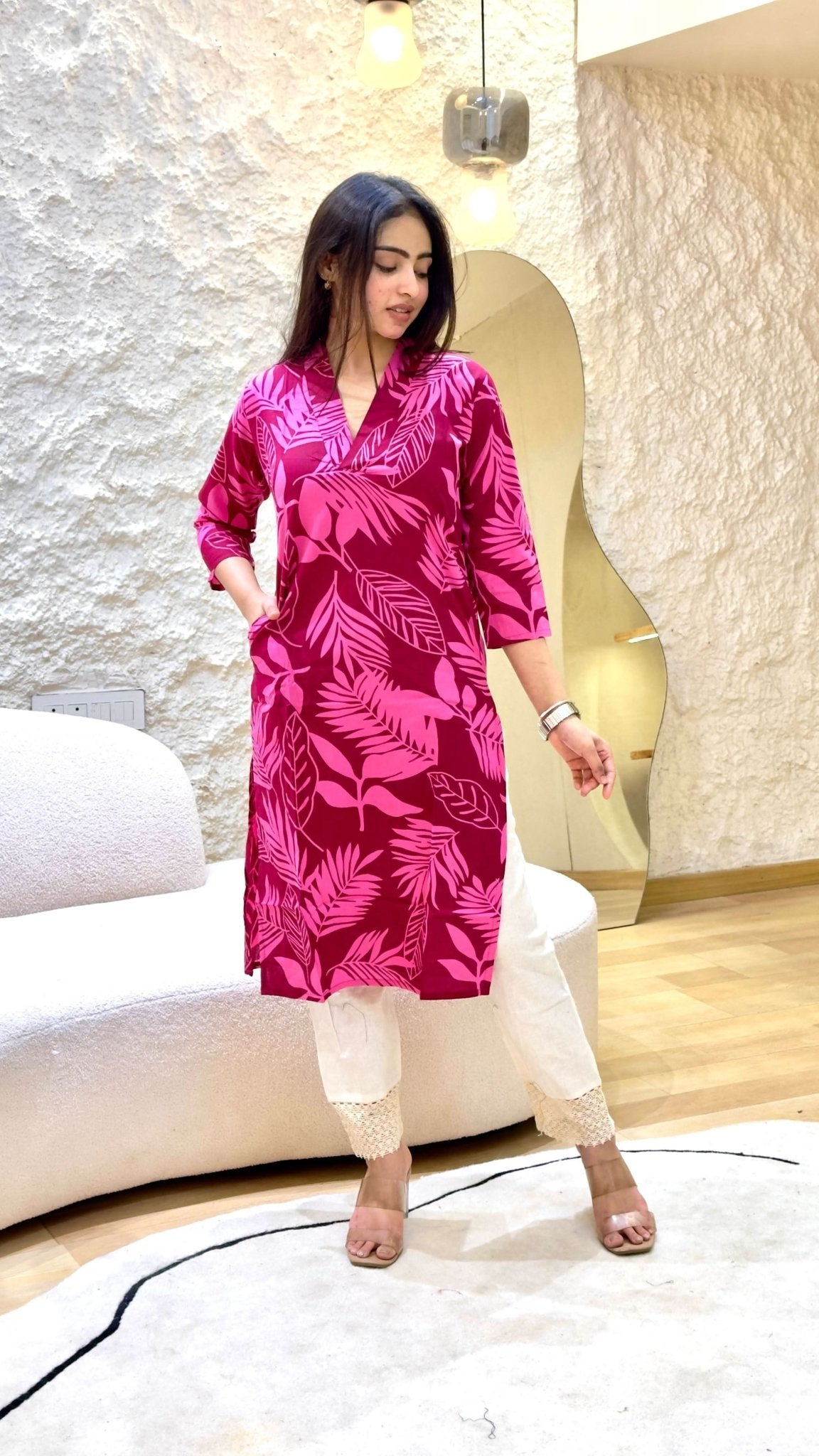 VASTRA COLLECTION ready-made men's kurta in size S to 4XL with intricate design, suitable for casual and festive wear.