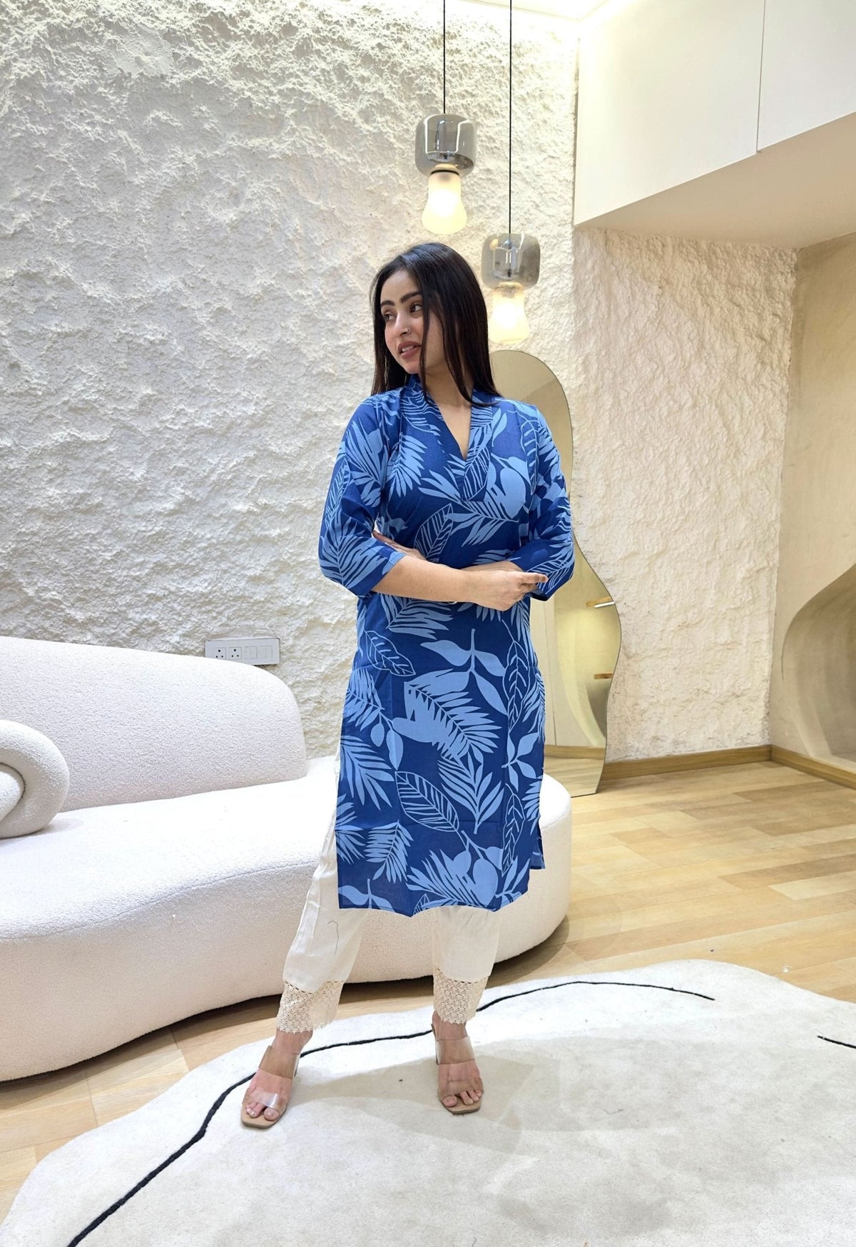 VASTRA COLLECTION readymade kurta in sizes S to 4XL with a stylish design, featuring intricate patterns and vibrant colors.