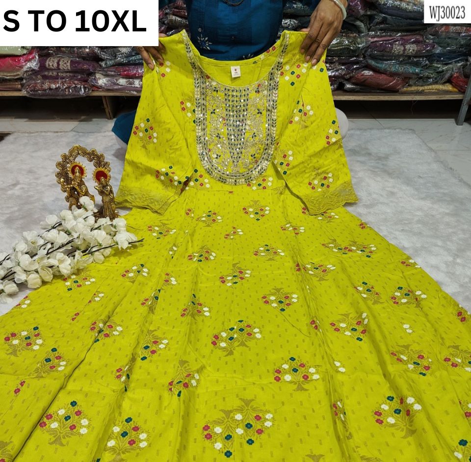LONG GOWN S TO 10XL - VASTRA COLLECTION